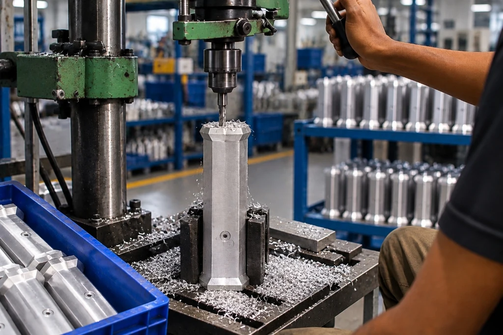 Star Rail Precision Lathe Turning & Threading Center for Aluminium Railing Hardware