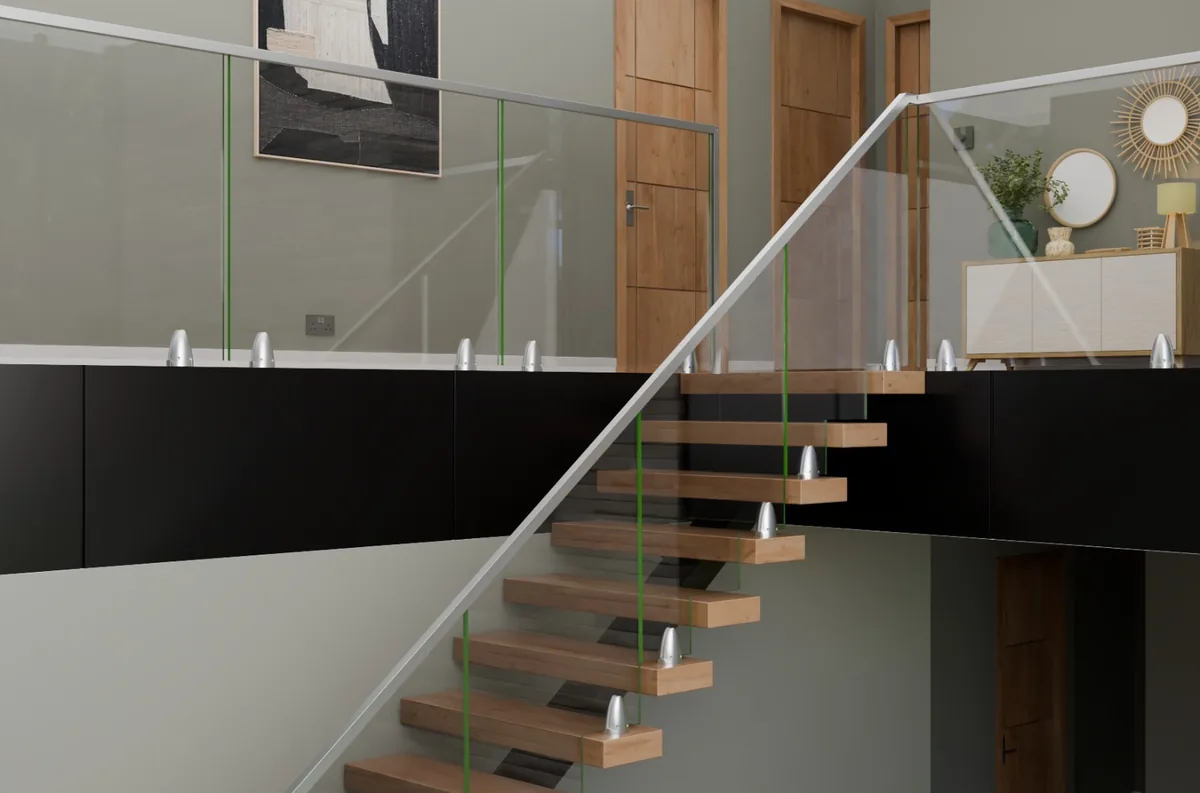 SS 304 Staircase Blackrail