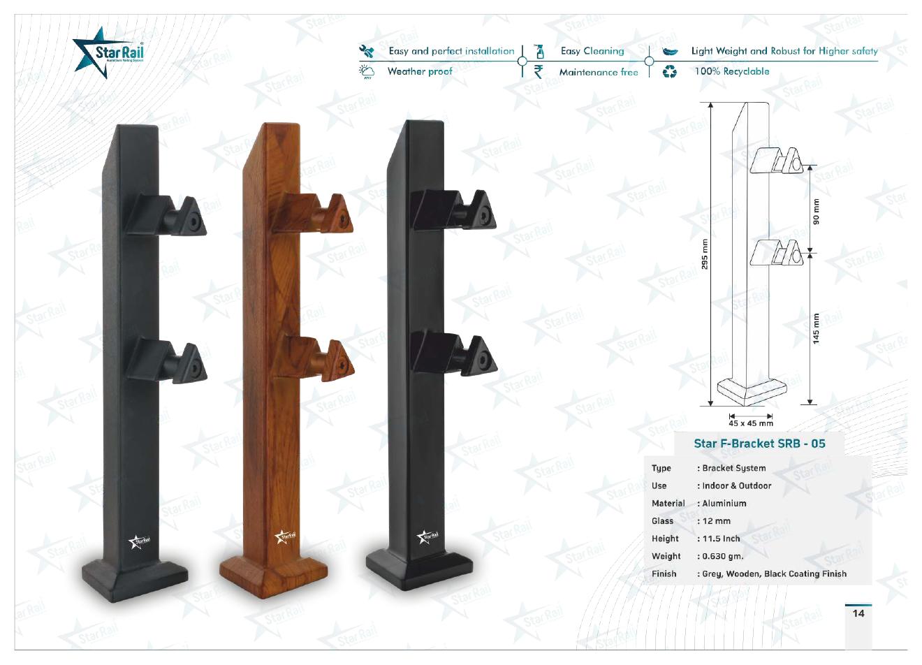 Aluminium Spigot Glass Railing Catalogue — Page 14