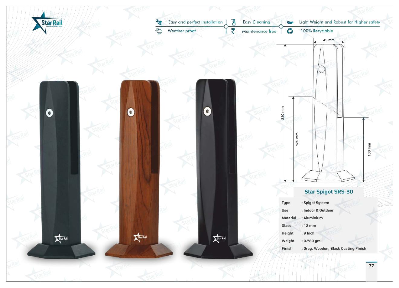 Aluminium Spigot Glass Railing Catalogue — Page 77