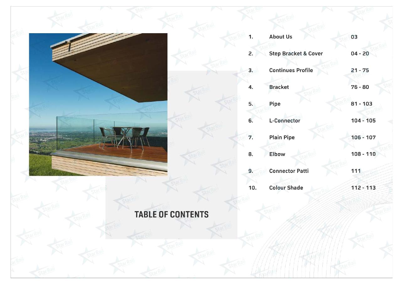 Top & Bottom Profile Railings Catalogue — Page 2
