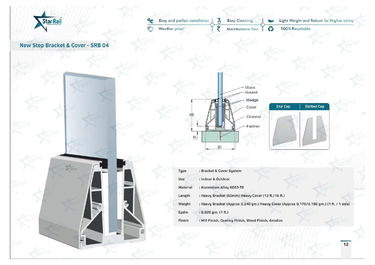 Top & Bottom Profile Railings Catalogue — Page 12