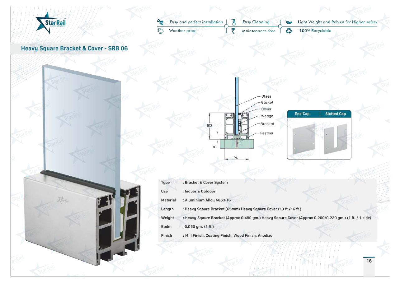Top & Bottom Profile Railings Catalogue — Page 16
