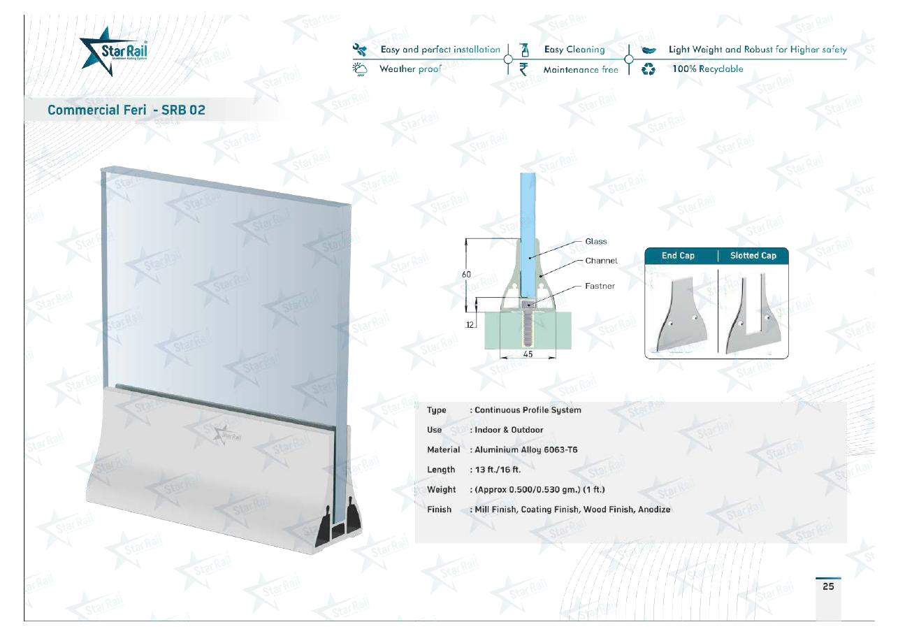 Top & Bottom Profile Railings Catalogue — Page 25