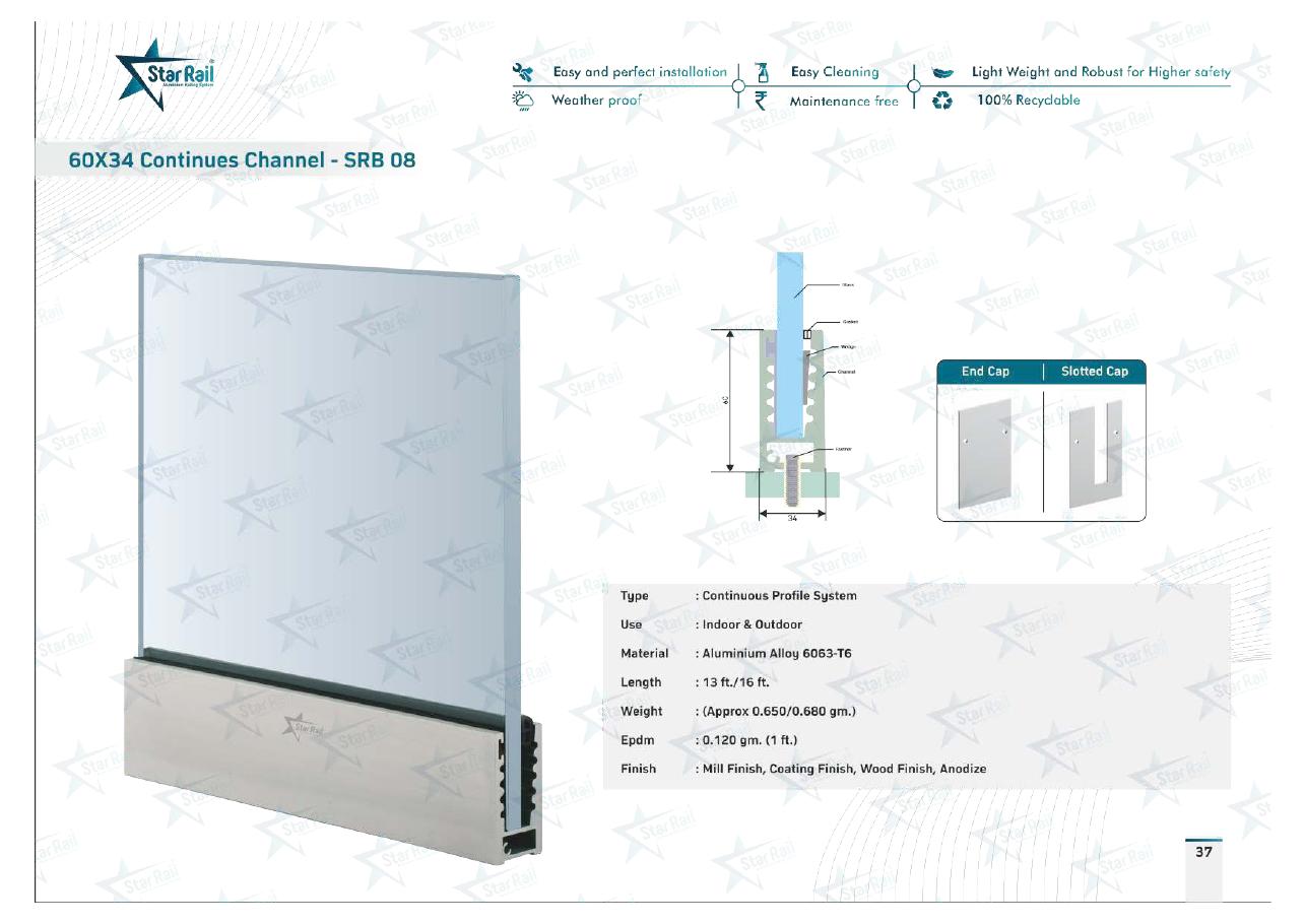 Top & Bottom Profile Railings Catalogue — Page 37
