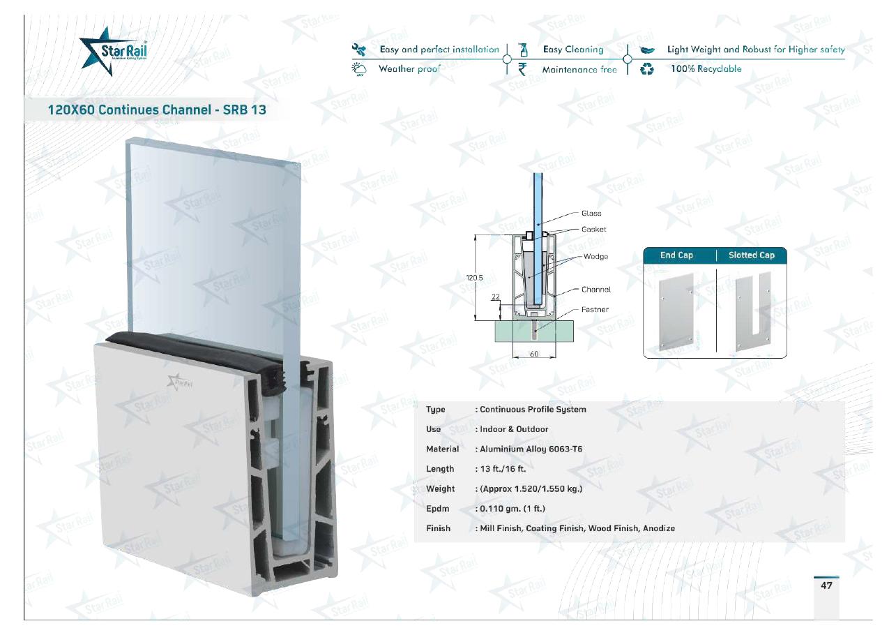 Top & Bottom Profile Railings Catalogue — Page 47