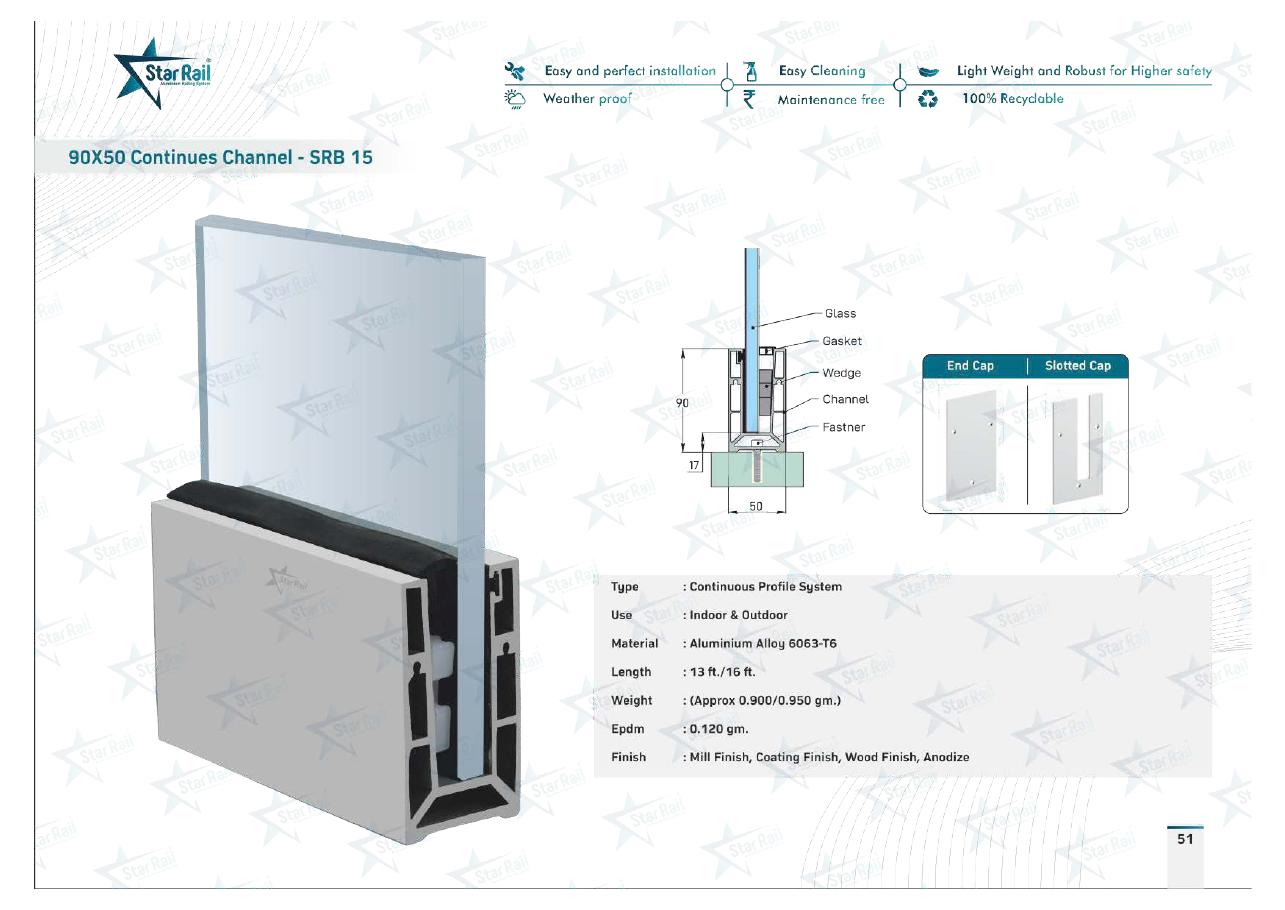 Top & Bottom Profile Railings Catalogue — Page 51
