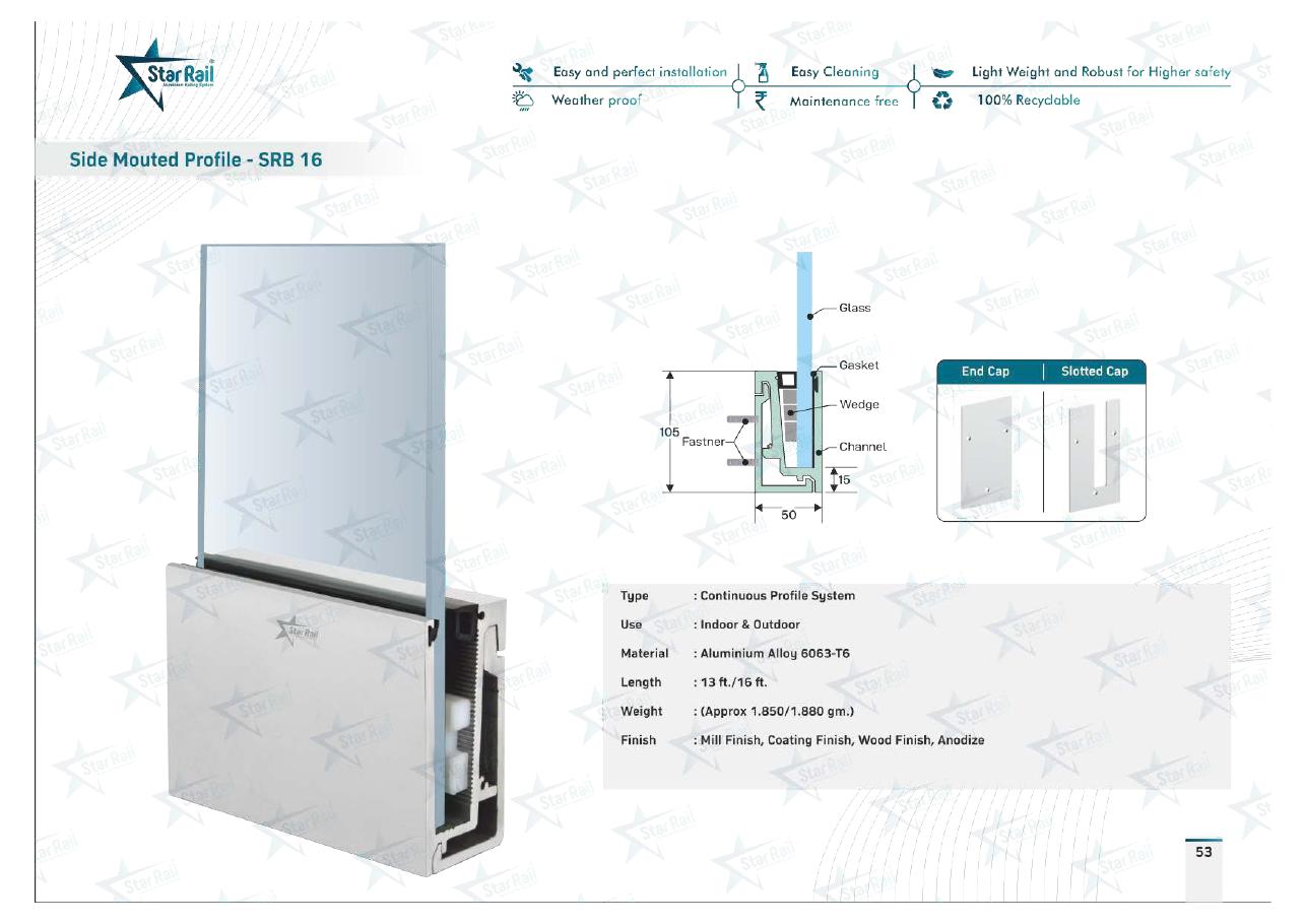Top & Bottom Profile Railings Catalogue — Page 53