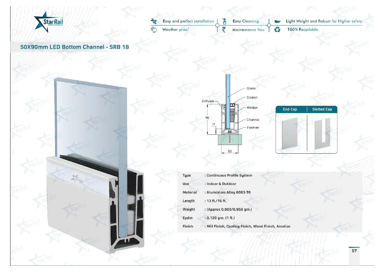 Top & Bottom Profile Railings Catalogue — Page 57