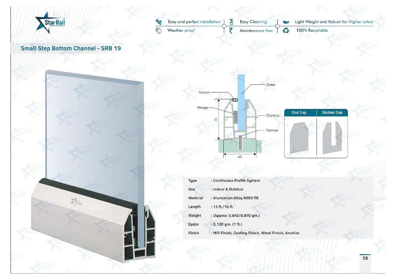 Top & Bottom Profile Railings Catalogue — Page 59