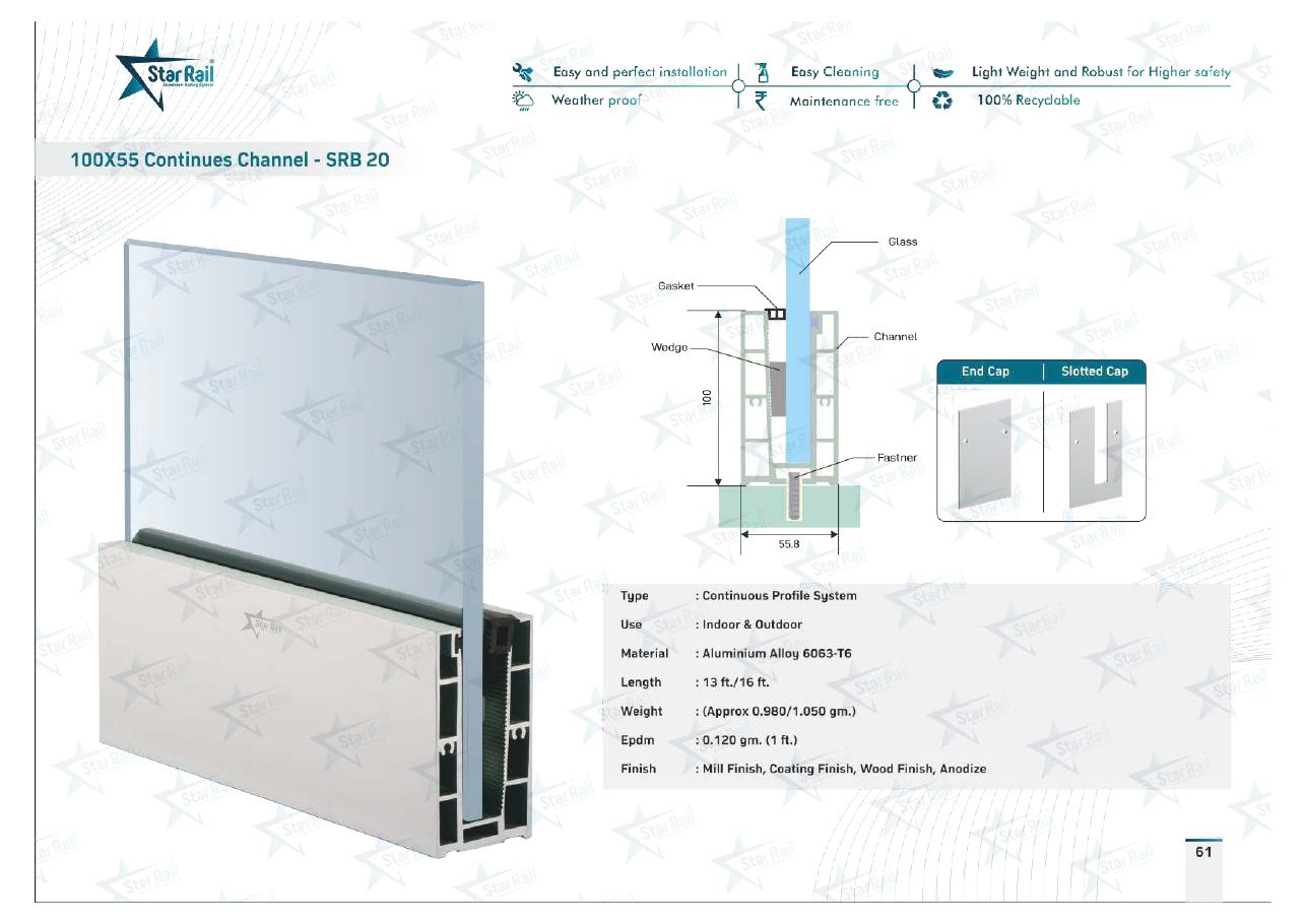 Top & Bottom Profile Railings Catalogue — Page 61