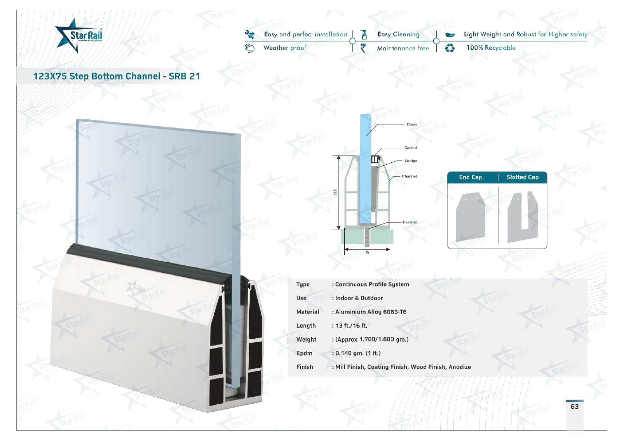 Top & Bottom Profile Railings Catalogue — Page 63