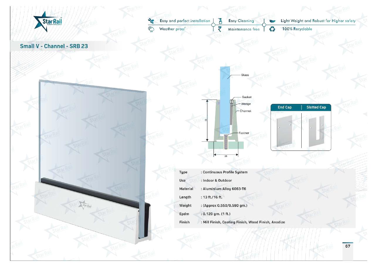 Top & Bottom Profile Railings Catalogue — Page 67