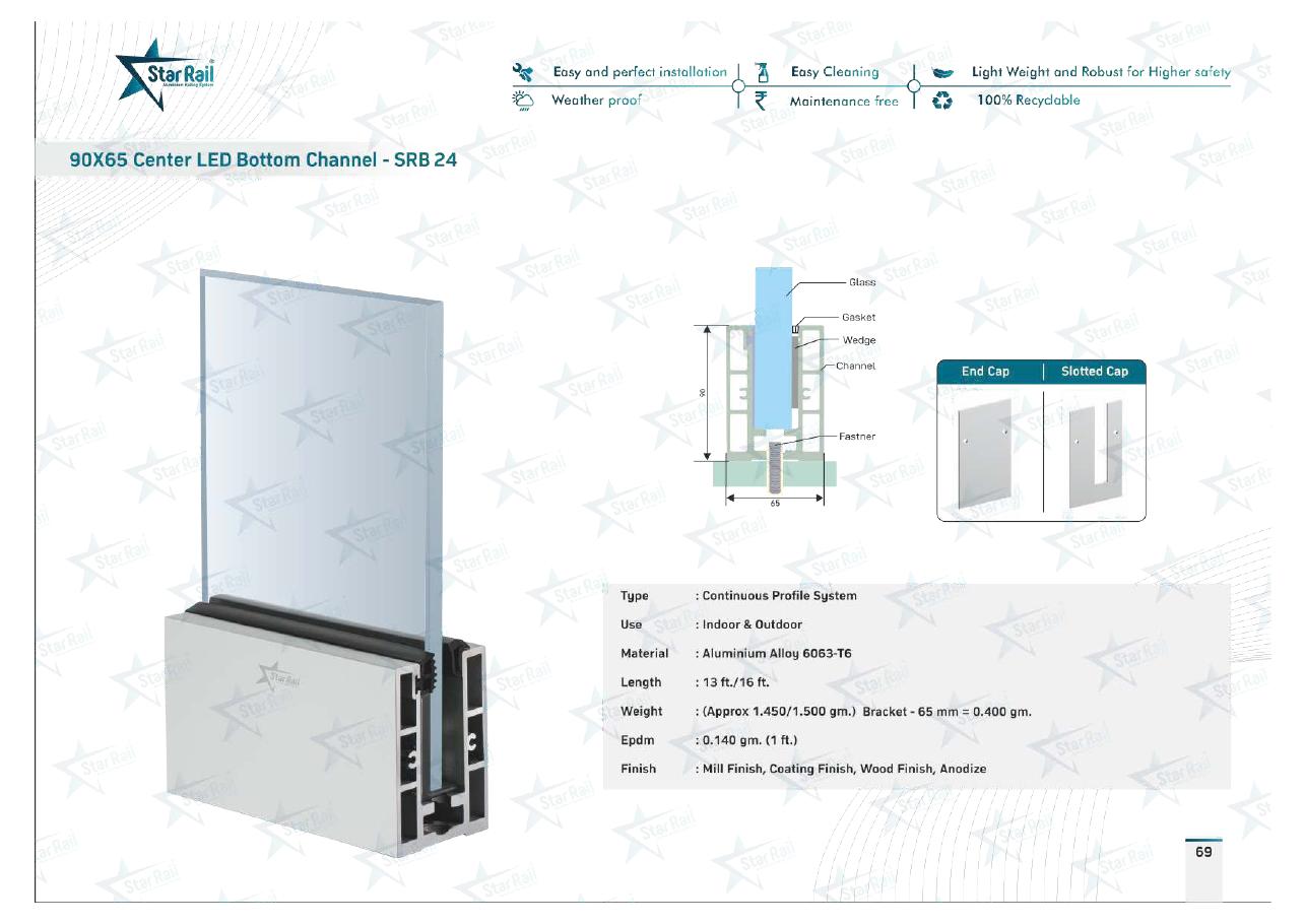 Top & Bottom Profile Railings Catalogue — Page 69