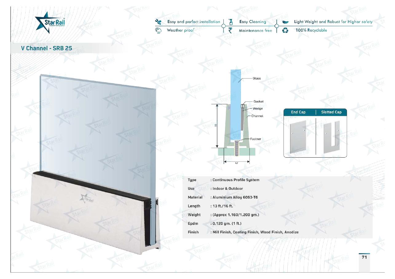 Top & Bottom Profile Railings Catalogue — Page 71