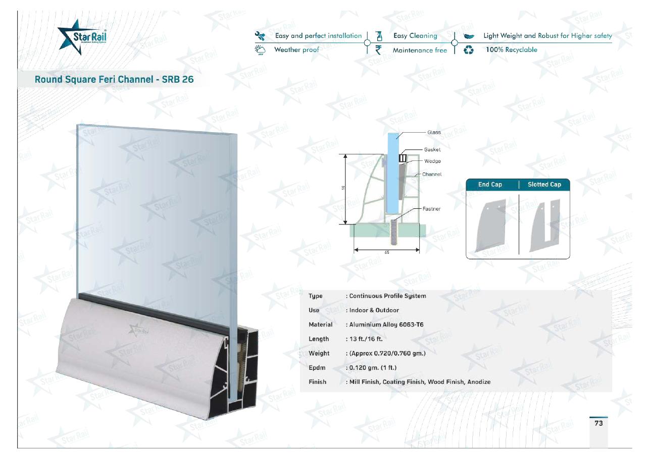 Top & Bottom Profile Railings Catalogue — Page 73