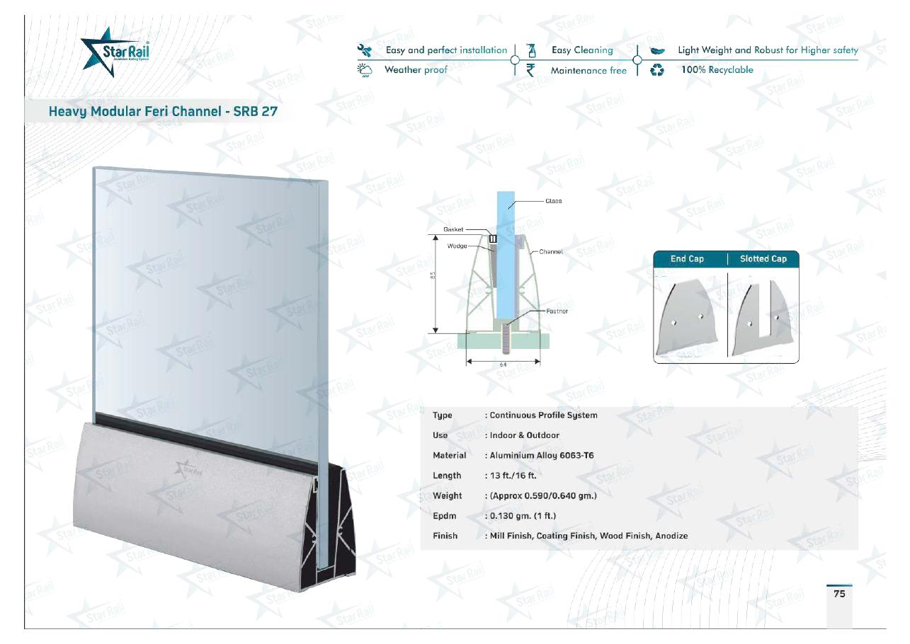 Top & Bottom Profile Railings Catalogue — Page 75