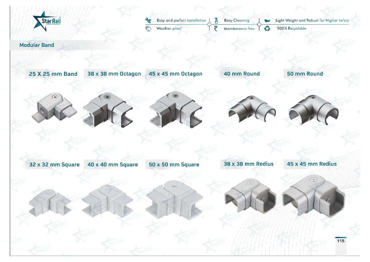 Top & Bottom Profile Railings Catalogue — Page 115