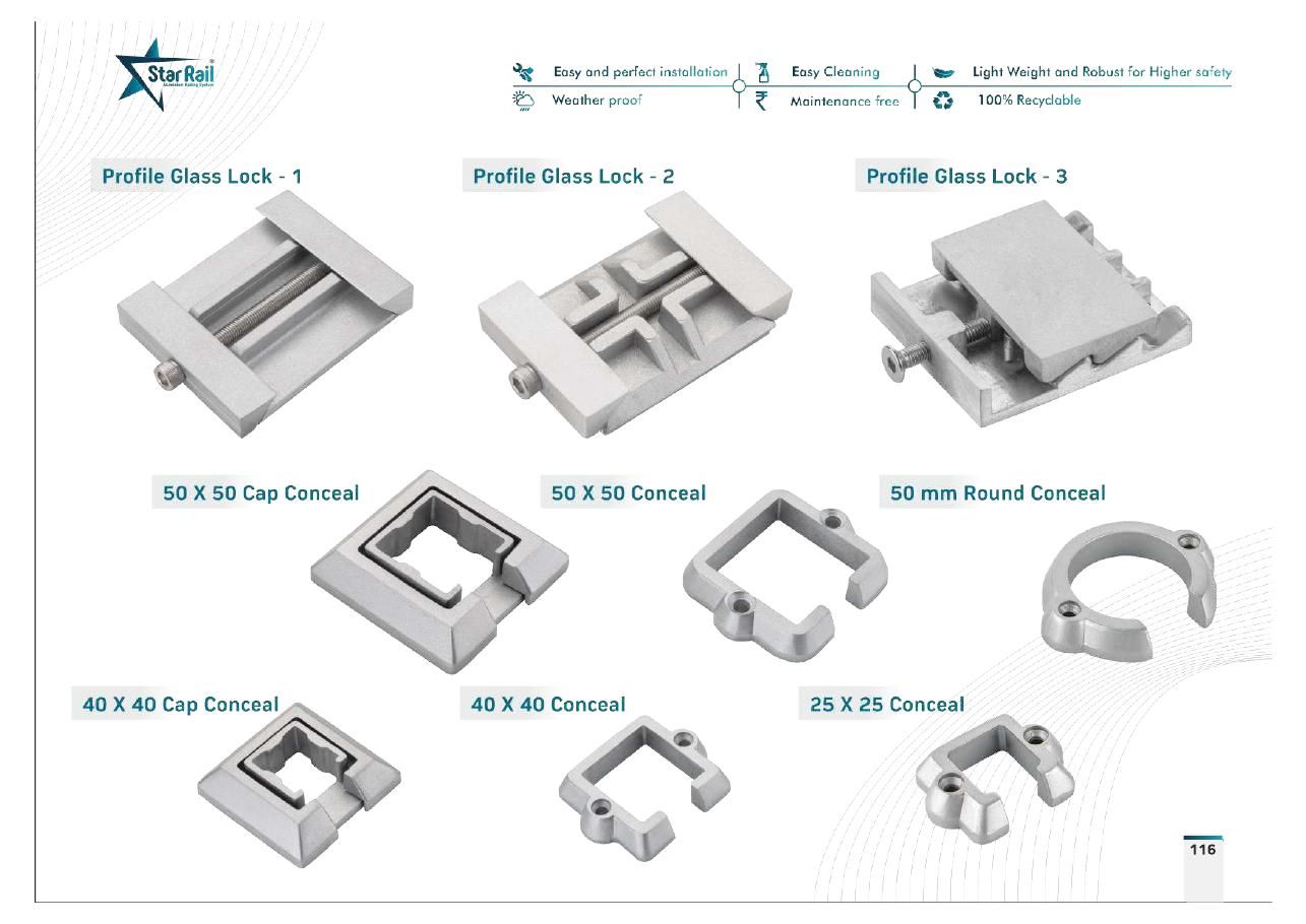 Top & Bottom Profile Railings Catalogue — Page 116